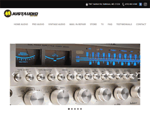 Tablet Screenshot of just-audio.com